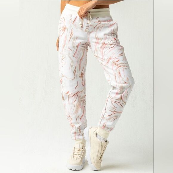Champion Marble Flow Reverse Weave Boyfriend Sweatpants Size Medium - Picture 1 of 7